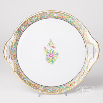 Herend Rose Or Cake Plate 2315-0-00 ROSE-OR
